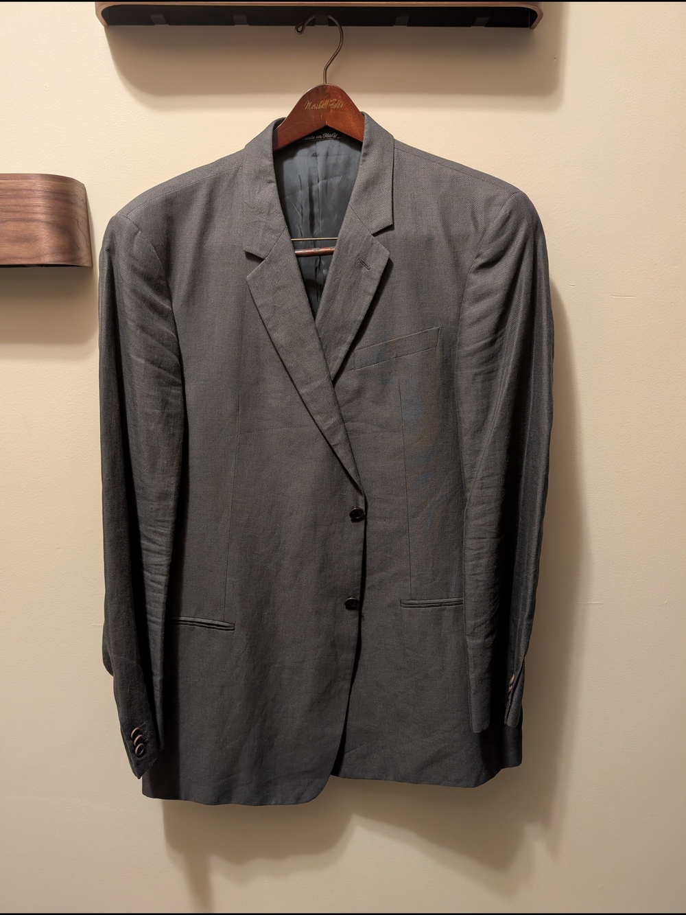 Armani Collezioni Men's Gray Sport Coat - Two-Button Blazer